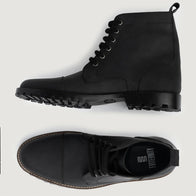 Knight Derby Matte Black Pullup Leather Boots - TerraGrip by Dash Racegear - men Leather Shoes view 3