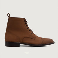 Knight Derby Oil Pull-up Brown Leather Boots by Dash Racegear - men Leather Shoes view 2