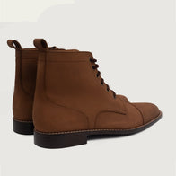 Knight Derby Oil Pull-up Brown Leather Boots by Dash Racegear - men Leather Shoes view 3