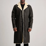 Kolby Brown Shearling Coat by Dash Racegear - men Jacket view 1