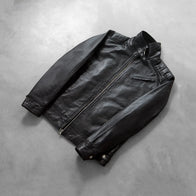 Legacy Black Leather Biker Jacket by Dash Racegear - men Jacket view 7