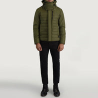 Malcolm Green Hooded Puffer Jacket by Dash Racegear - men Jacket view 4
