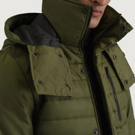 Malcolm Green Hooded Puffer Jacket by Dash Racegear - men Jacket view 5