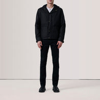 Marlo Black Canvas Hooded Work Jacket by Dash Racegear - men Jacket view 2