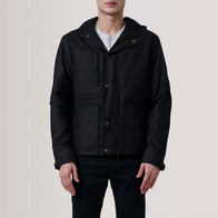 Marlo Black Canvas Hooded Work Jacket by Dash Racegear - men Jacket view 5