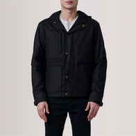 Marlo Black Canvas Hooded Work Jacket by Dash Racegear - men Jacket view 5