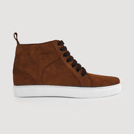 Marty High Top Brown Suede Sneakers by Dash Racegear - men Leather Shoes view 7