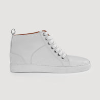 Marty High Top White Leather Sneakers by Dash Racegear - men Leather Shoes view 2
