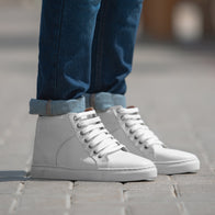 Marty High Top White Leather Sneakers by Dash Racegear - men Leather Shoes view 5