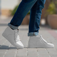 Marty High Top White Leather Sneakers by Dash Racegear - men Leather Shoes view 9