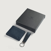 Marvin Blue Leather Gift Set by Dash Racegear - unisex Leather Accessories view 1