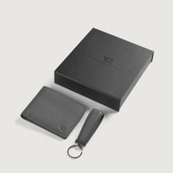 Marvin Grey Leather Gift Set by Dash Racegear - unisex Leather Accessories view 1