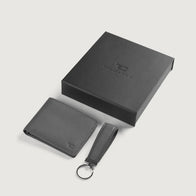 Marvin Grey Leather Gift Set by Dash Racegear - unisex Leather Accessories view 1