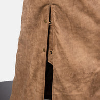Maverick Brown Leather Duster by Dash Racegear - men Jacket view 6