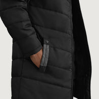 Moore Black Hooded Parka by Dash Racegear - men Jacket view 4