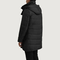 Moore Black Hooded Parka by Dash Racegear - men Jacket view 5