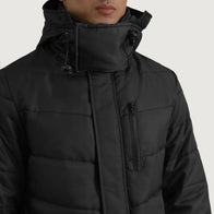 Moore Black Hooded Parka by Dash Racegear - men Jacket view 6