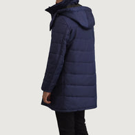 Moore Blue Hooded Parka by Dash Racegear - men Jacket view 5