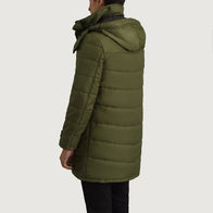 Moore Green Hooded Parka by Dash Racegear - men Jacket view 5