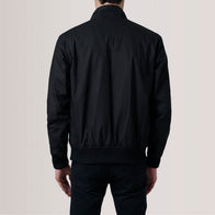 Morrison Black Canvas Bomber Jacket by Dash Racegear - unisex Jacket view 4