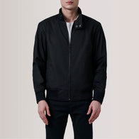 Morrison Black Canvas Bomber Jacket by Dash Racegear - unisex Jacket view 5
