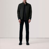 Morrison Olive Canvas Bomber Jacket by Dash Racegear - men Jacket view 2