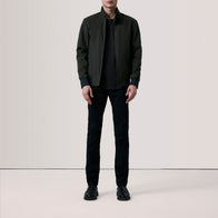Morrison Olive Canvas Bomber Jacket by Dash Racegear - men Jacket view 2