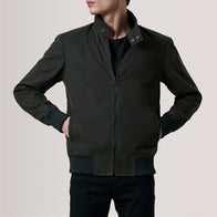 Morrison Olive Canvas Bomber Jacket by Dash Racegear - men Jacket view 5