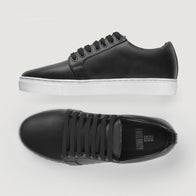 Murphy Low Top Black Leather Sneakers by Dash Racegear - men Leather Shoes view 7