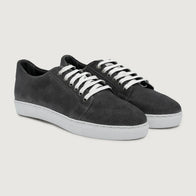 Murphy Low Top Grey Suede Leather Sneakers by Dash Racegear - men Leather Shoes view 1