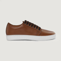 Murphy Low Top Tan Leather Sneakers by Dash Racegear - men Leather Shoes view 6