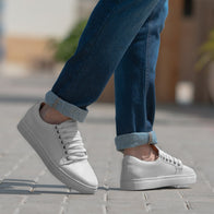 Murphy Low Top White Leather Sneakers by Dash Racegear - men Leather Shoes view 2