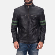 Night Trooper Leather Jacket by Dash Racegear - men Jacket view 1