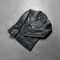 Noah Black Leather Biker Jacket by Dash Racegear - men Jacket view 7