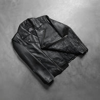 Noah Black Leather Biker Jacket by Dash Racegear - men Jacket view 8
