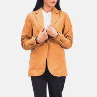 Norma Brown Nubuck Blazer by Dash Racegear - women Jacket view 1