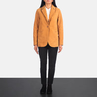 Norma Brown Nubuck Blazer by Dash Racegear - women Jacket view 3