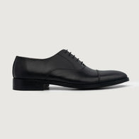 Professor Oxford Black Leather Shoes by Dash Racegear - men Leather Shoes view 2