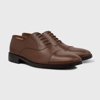 Professor Oxford Brown Leather Shoes by Dash Racegear - men Leather Shoes view 1