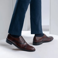 Professor Oxford Burnished Brown Leather Shoes by Dash Racegear - men Leather Shoes view 10