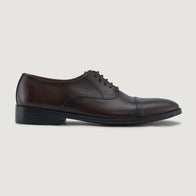 Professor Oxford Burnished Brown Leather Shoes by Dash Racegear - men Leather Shoes view 2