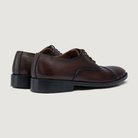 Professor Oxford Burnished Brown Leather Shoes by Dash Racegear - men Leather Shoes view 4