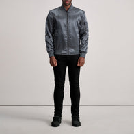 Quinton MA-1 Grey Bomber Jacket by Dash Racegear - men Jacket view 4