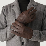 Ralph Brown Leather Dress Gloves by Dash Racegear - men Leather Accessories view 6