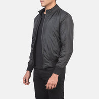Ramon Black Bomber Jacket by Dash Racegear - men Jacket view 2