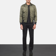 Ramon Green Bomber Jacket by Dash Racegear - men Jacket view 3