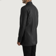 Ray Cutler Black Leather Blazer by Dash Racegear - men Jacket view 5