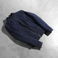 Rumella Blue Suede Biker Jacket by Dash Racegear - women Jacket view 7