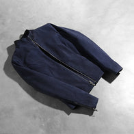 Rumella Blue Suede Biker Jacket by Dash Racegear - women Jacket view 7