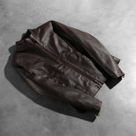 Rumella Maroon Leather Biker Jacket by Dash Racegear - women Jacket view 7